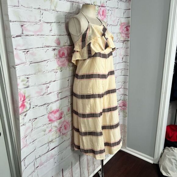 Saturday Sunday Anthropologie marina striped halter jumpsuit size small - Picture 6 of 13